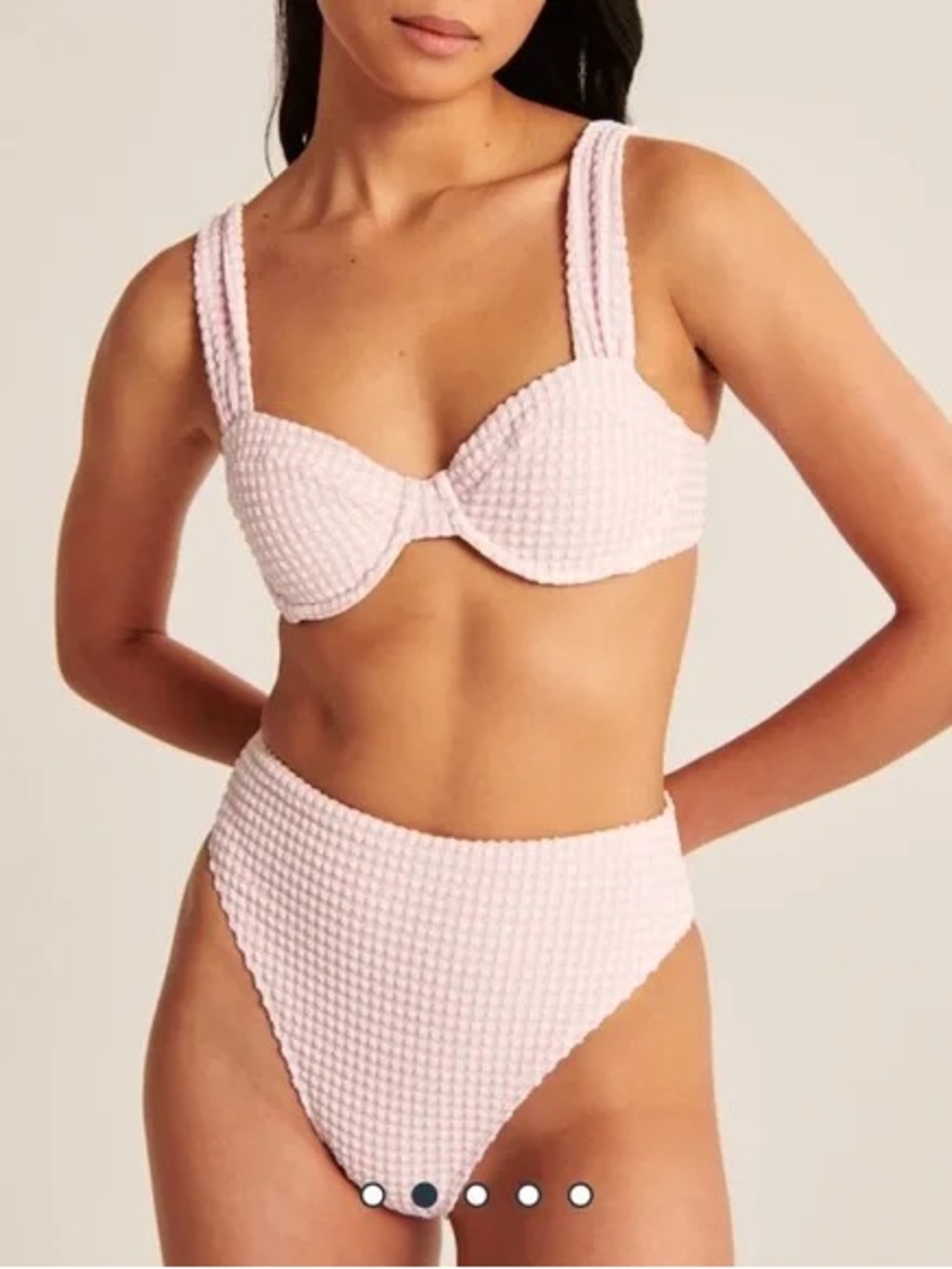 Abercrombie & Fitch Gingham Seersucker Bikini Set